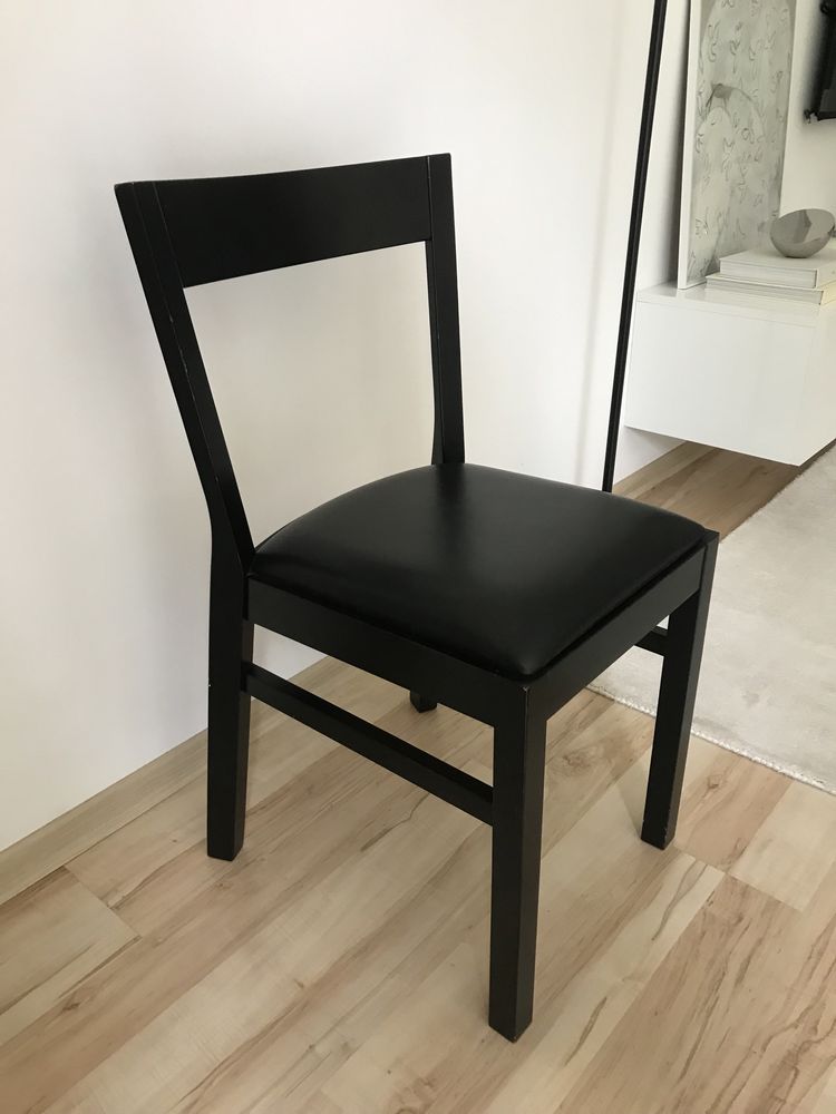 Krzesło drewniane Ikea czarne 2 szt.