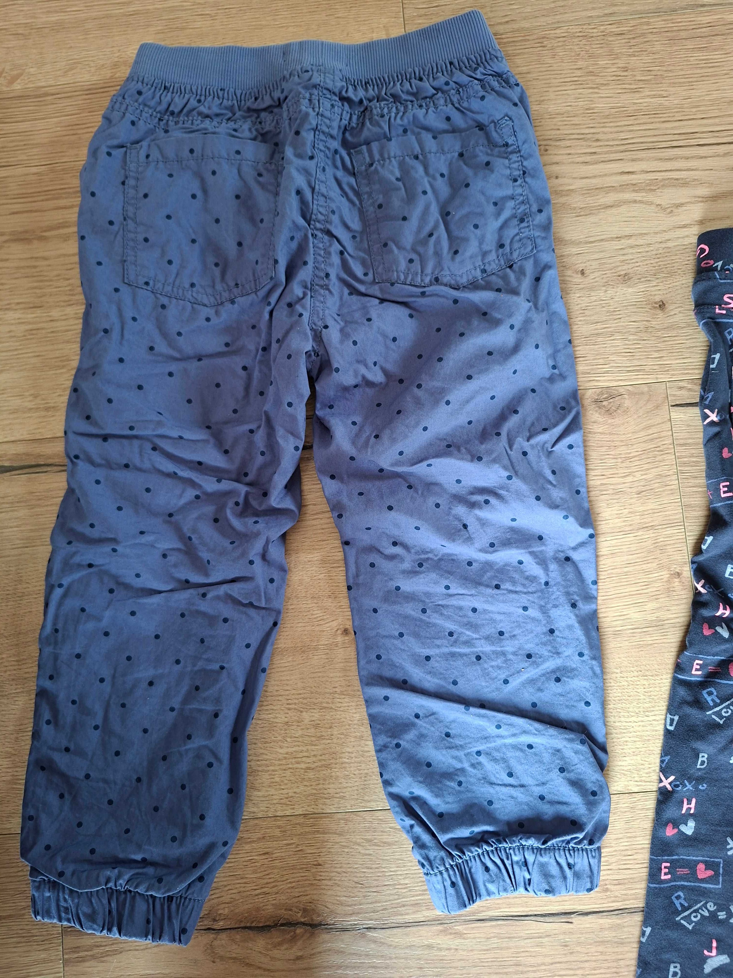 Spodnie dla dziewczynki, 2 pary, 104 cm