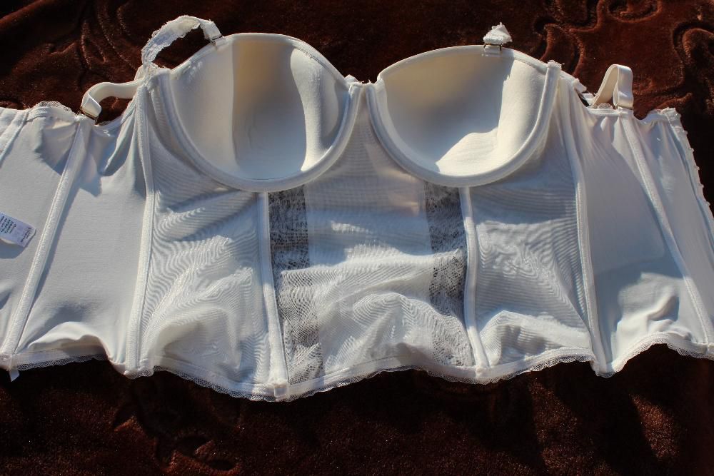 nowy półgorset MATALAN = biały 34D  75D= cudny