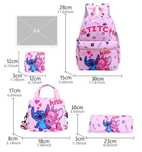 Mochila com estojo e lancheira