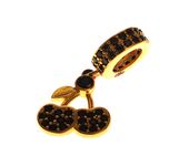 Złota przywieszka charms wisienki 31222