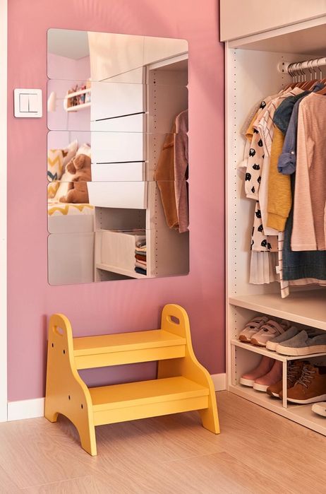 Escadote Trogen IKEA 2 degraus para criança amarelo