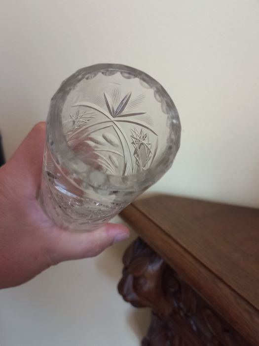 Elegancki kryształowy wazon - 29 cm