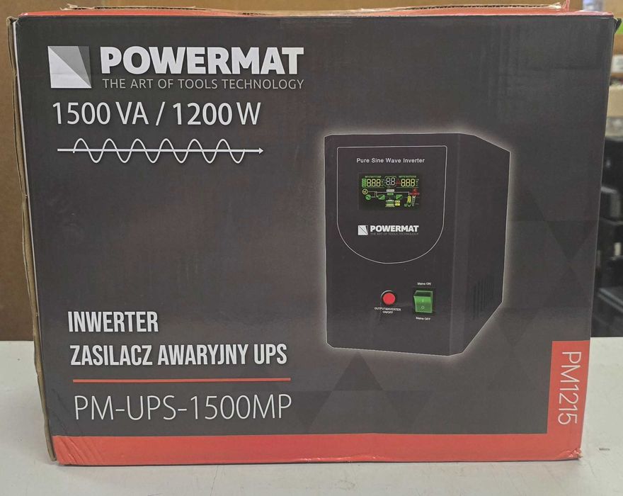ИБП ДБЖ UPS LCD 1500VA 1200W POWERMAT PM-UPS-1500MP c прав. синусоидой