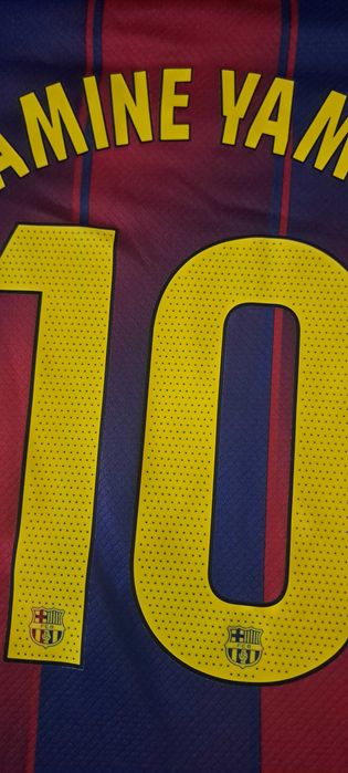 Lamine Yamal nr10 FC Barcelona Strój Dziecięcy na wzrost 135-145