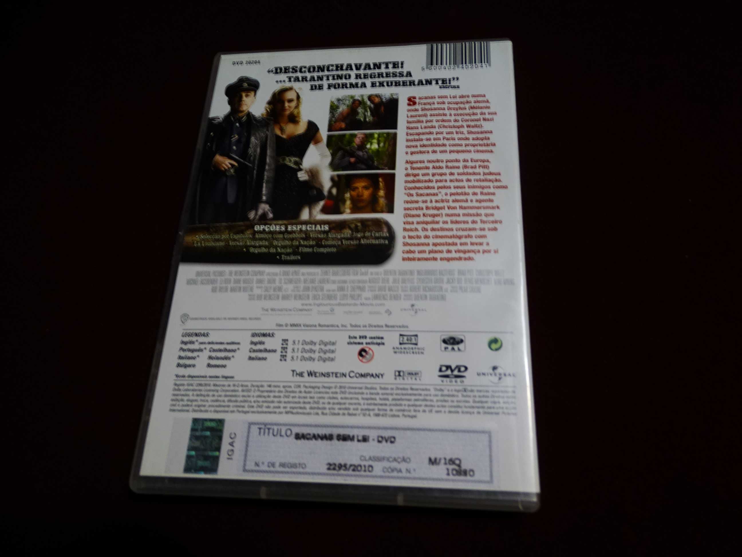 DVD-Sacanas sem lei/Brad Pitt-Quentin Tarantino