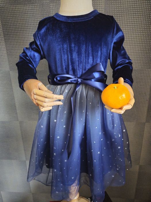 Дитяча сукня різдвяна червона синя детское новогоднее платье  3 4 5 6