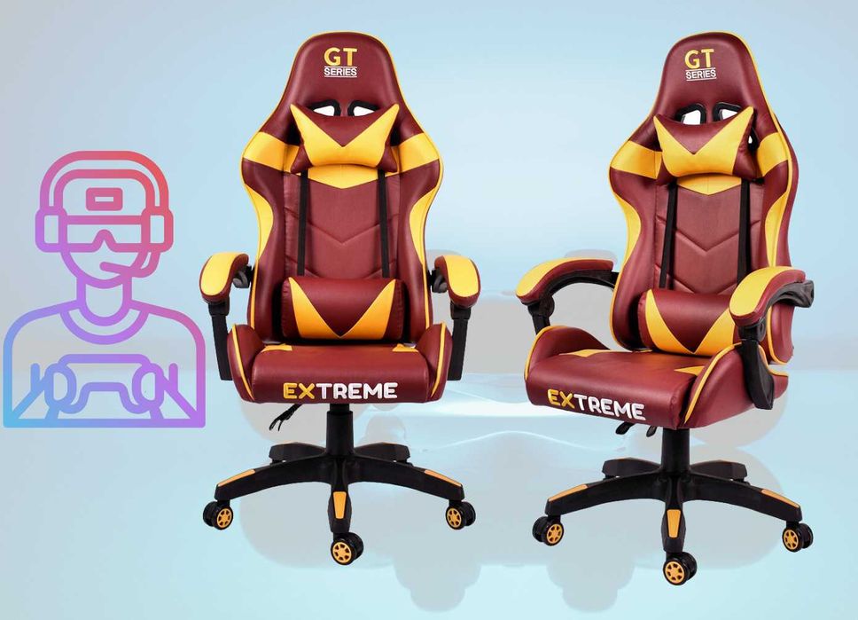 Fotel Gamingowy do komputera Extreme GT Burgund