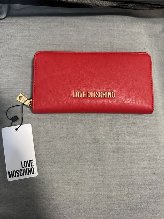 Гаманець червоний Love Moschino оригінал