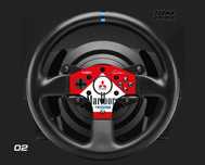 Naklejki na kierownicę Thrustmaster T300 RS GT różne wzory laminat UV