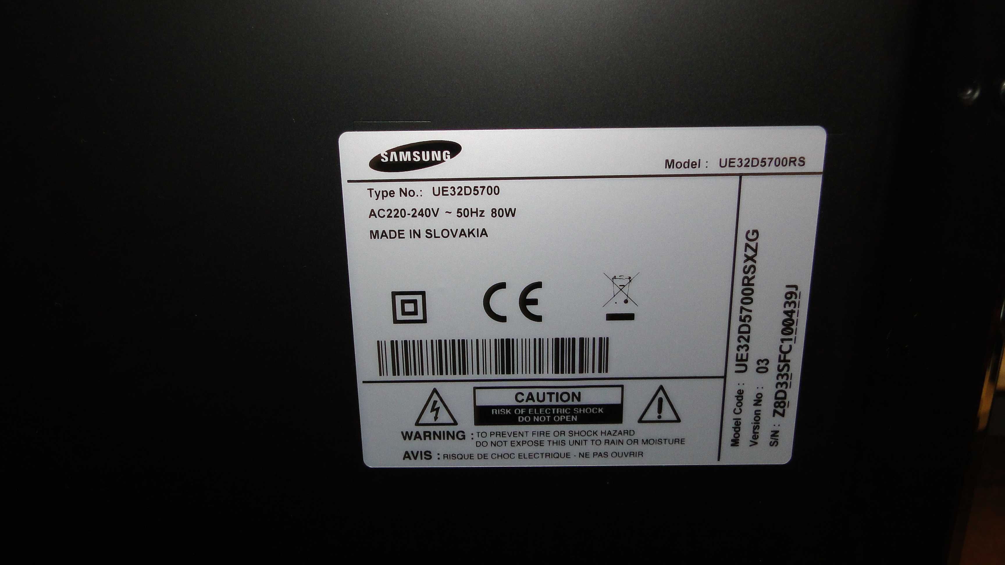 Телевізор Samsung 32'' UE32D5700 Full HD 100Hz Led Edge Slim