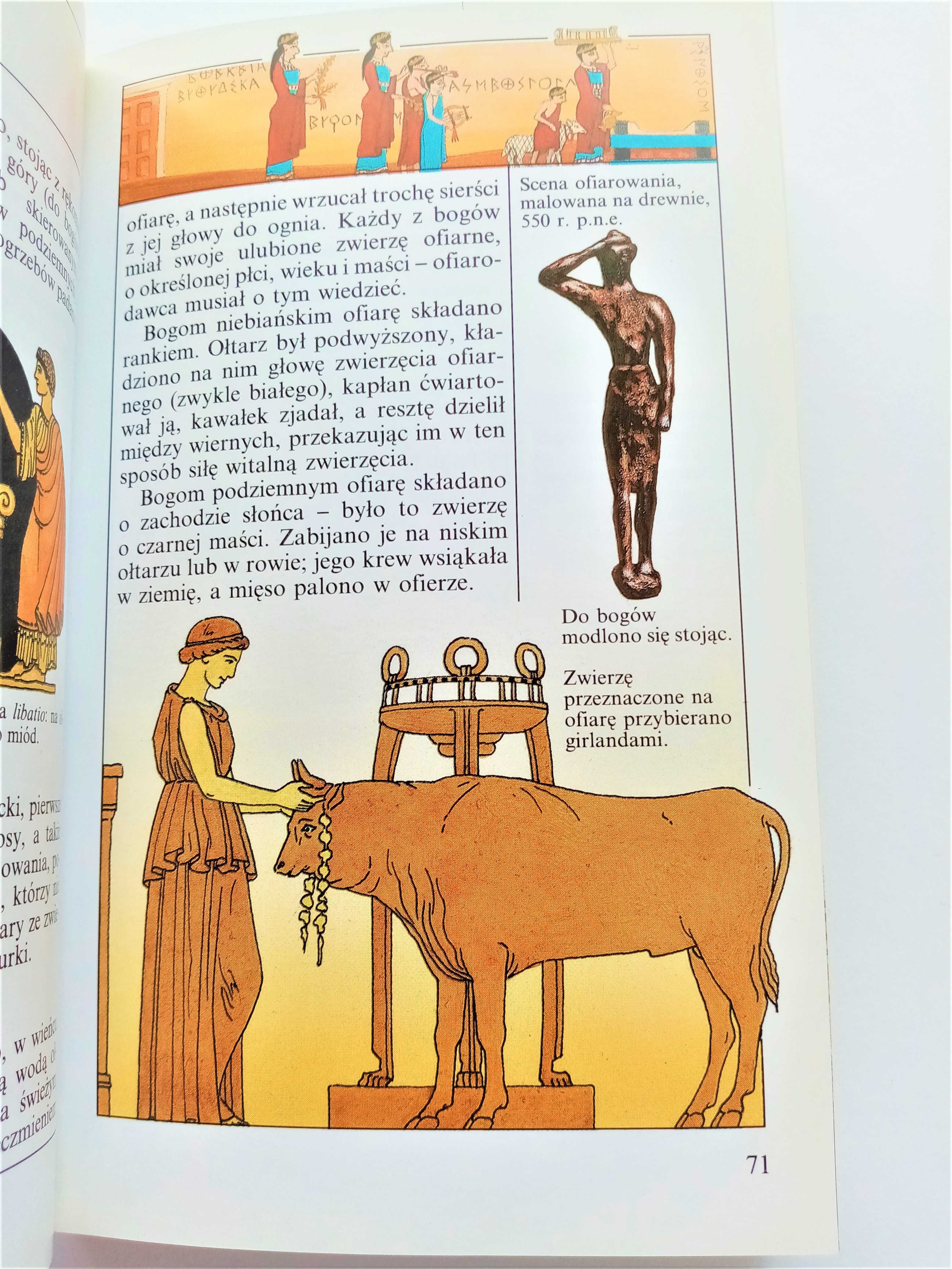 Książka o mitologii Greków i Rzymian - starożytność