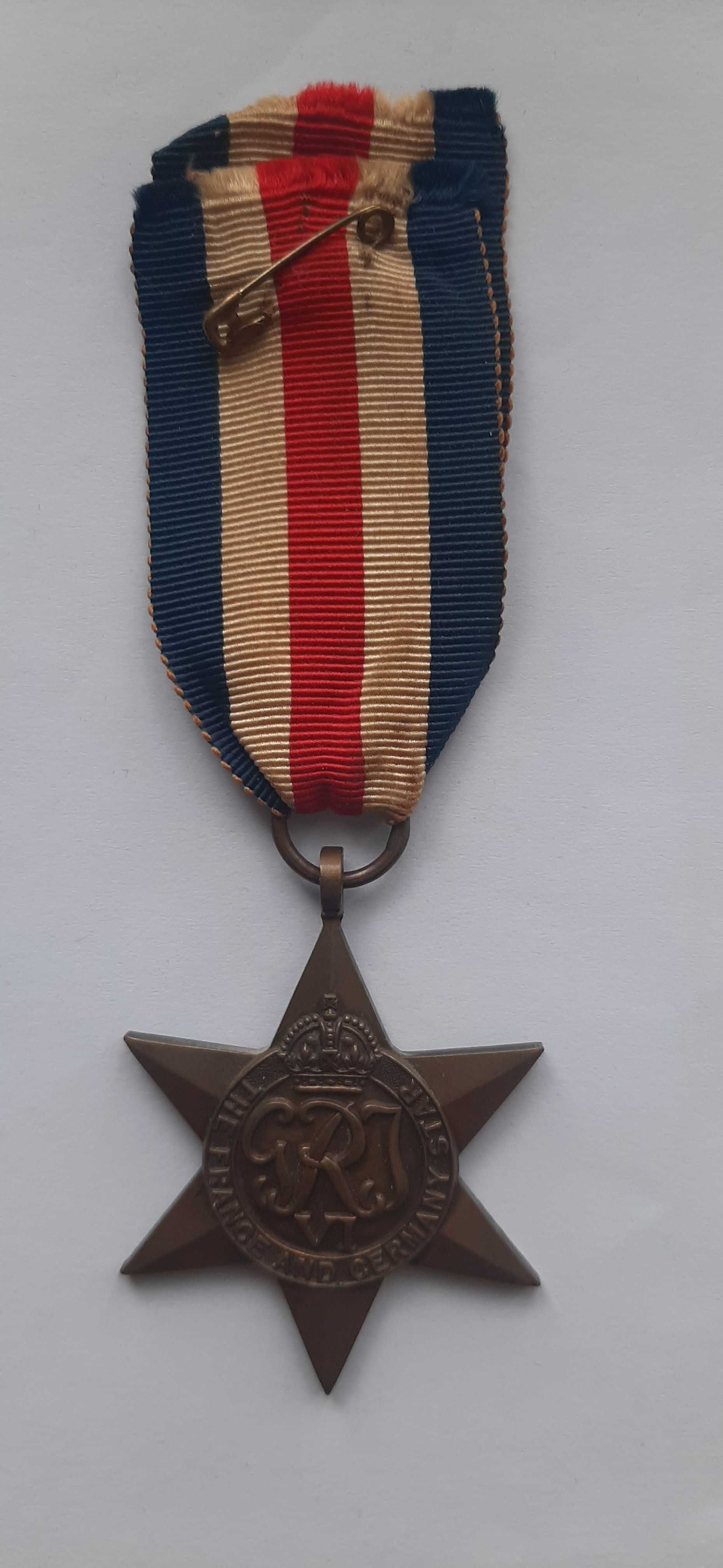 Medal Brytyjski. Gwiazda, Francja, Niemcy.