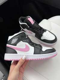 Buty Nike Air Jordan 1 White Black Pink