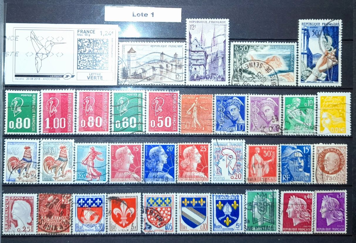Vários Lotes - 35 Selos Reino Unido / França