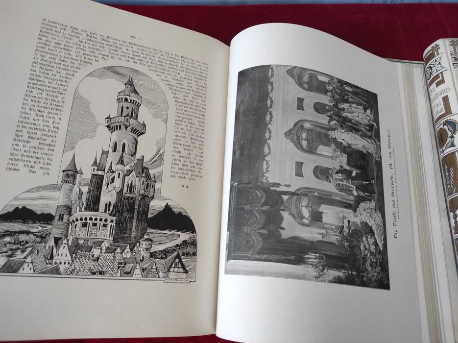 Старинные книги. Красный сатанизм в иллюстрациях.  2  фолианта.