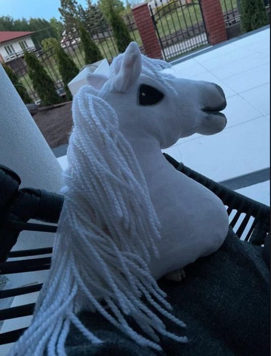 Biały hobby horse