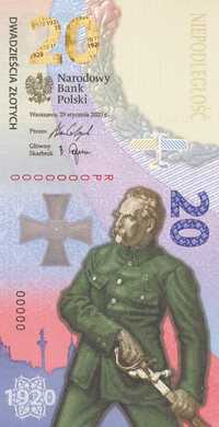 Banknot Kolekcjonerski 20zł - 100 rocznica - BITWA WARSZAWSKA 1920 r.
