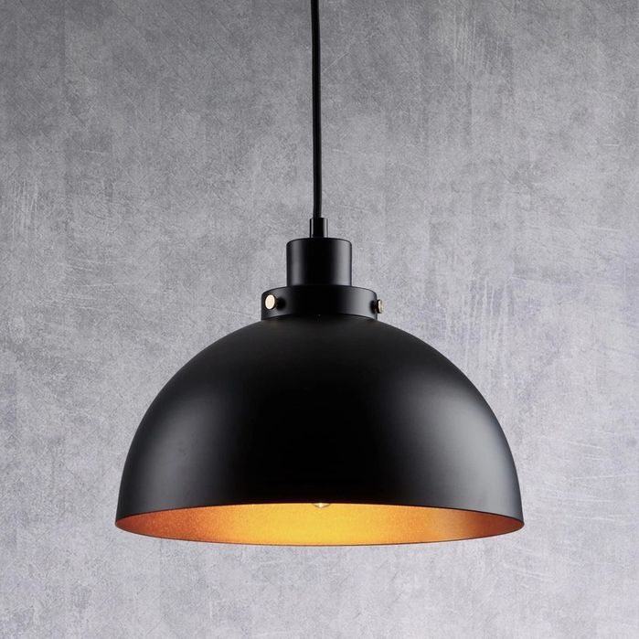 Industrialna Lampa wisząca czarna  FORCOSO