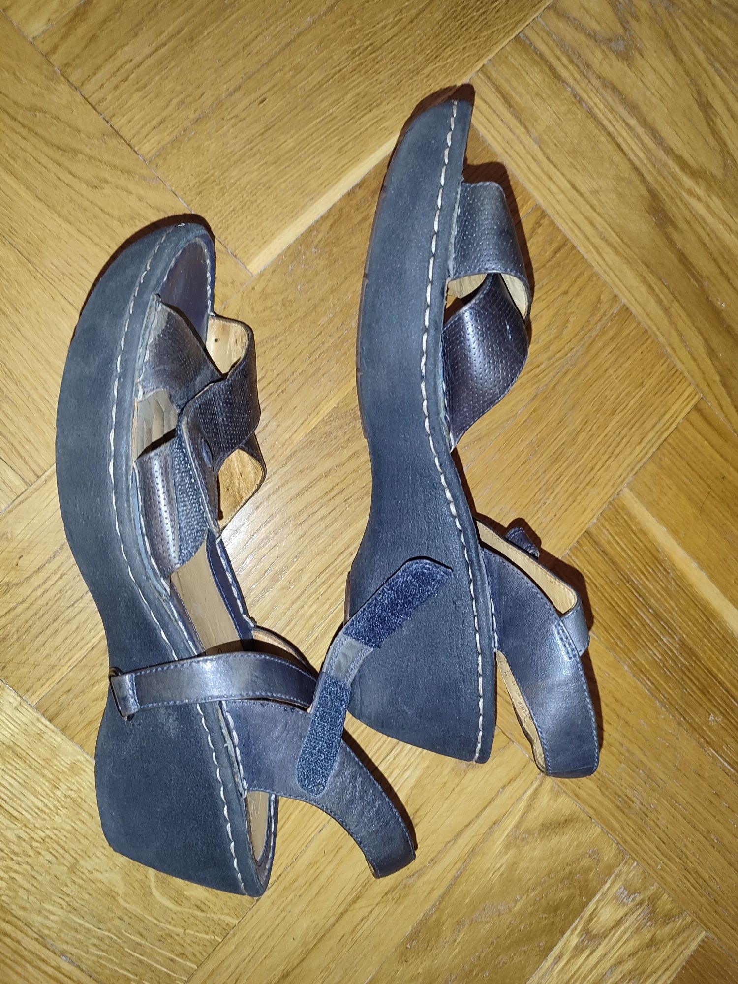 Женские кожаные сандалии - босоножки clarks unstructured р.41