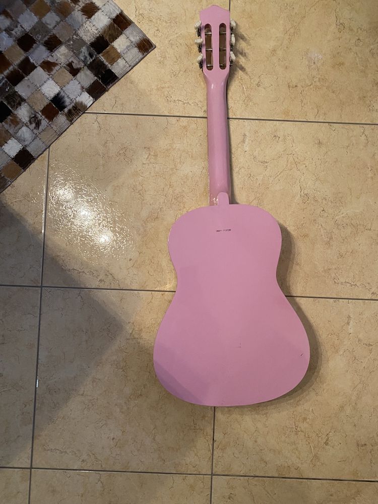 Gitara dziewczęca różowa