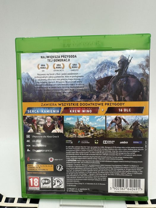 Wiedzmin 3 Dziki Gon Edycja Gry Roku Xbox One Gwarancja