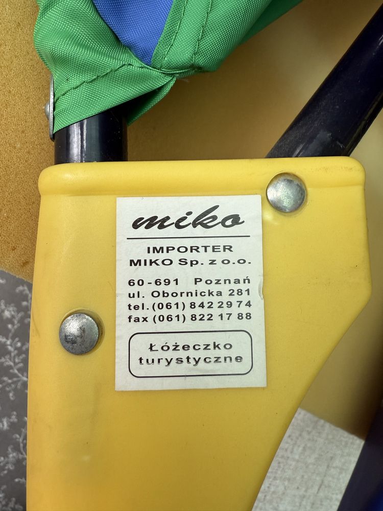 Łóżeczko turystyczne, kojec dla niemowlaka marka miko