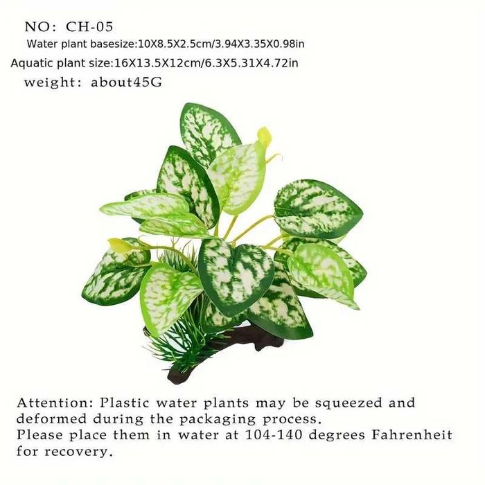 Plantas artificiais para Aquários e Terrários