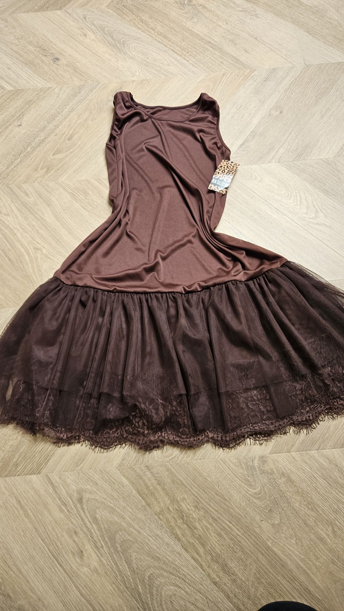 Halka wiskozowa New Collection czekoladowa Size Plus
