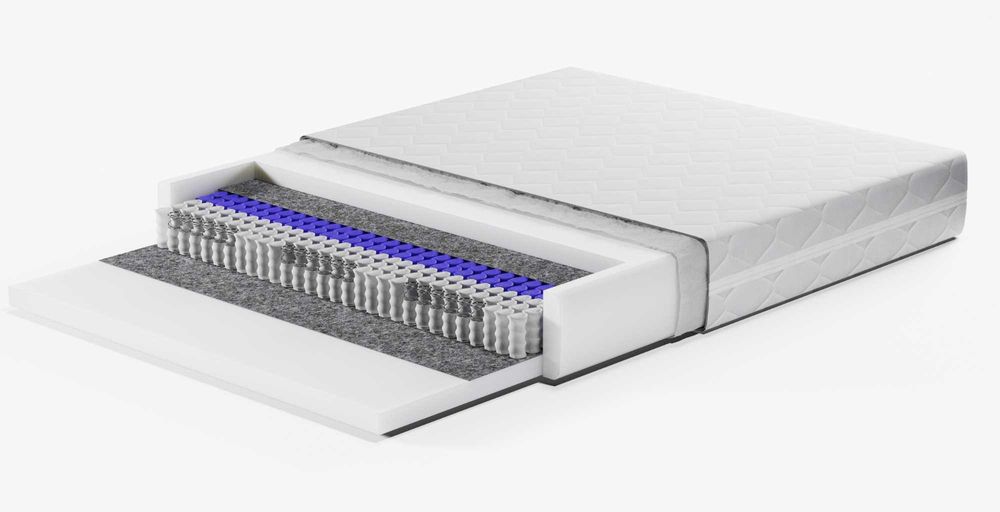 Łóżko Tapicerowane BOSTON Komfortowe Zagłowie TKANINA BOUCLE / WELUR