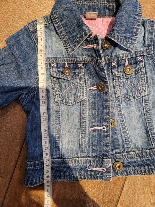 Katanka, kurtka wiosenna dla dziewczynki jeansowa TU, roz. 86/92
