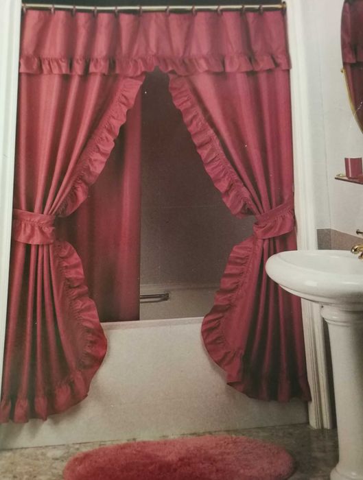 Nowa Zasłona / Firana na wannę podwójna unikatowy wzór