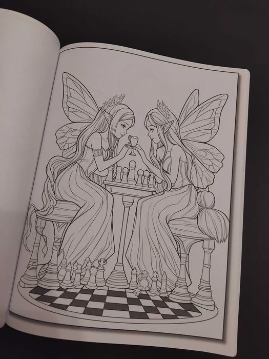 Livro de colorir "Fairies Coloring Book for Adults"