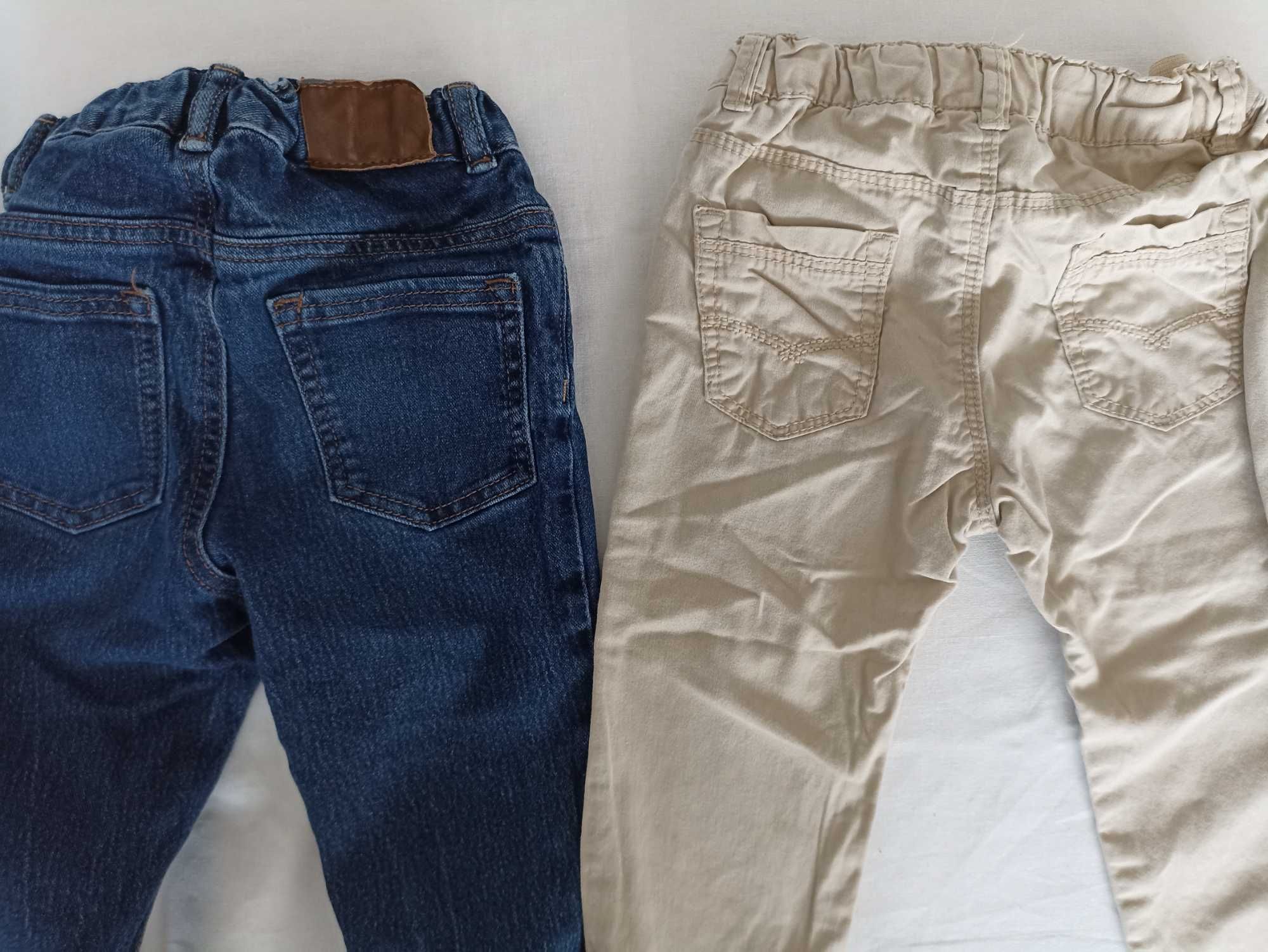 Spodnie chłopięce jeansowe eleganckie komplet 86