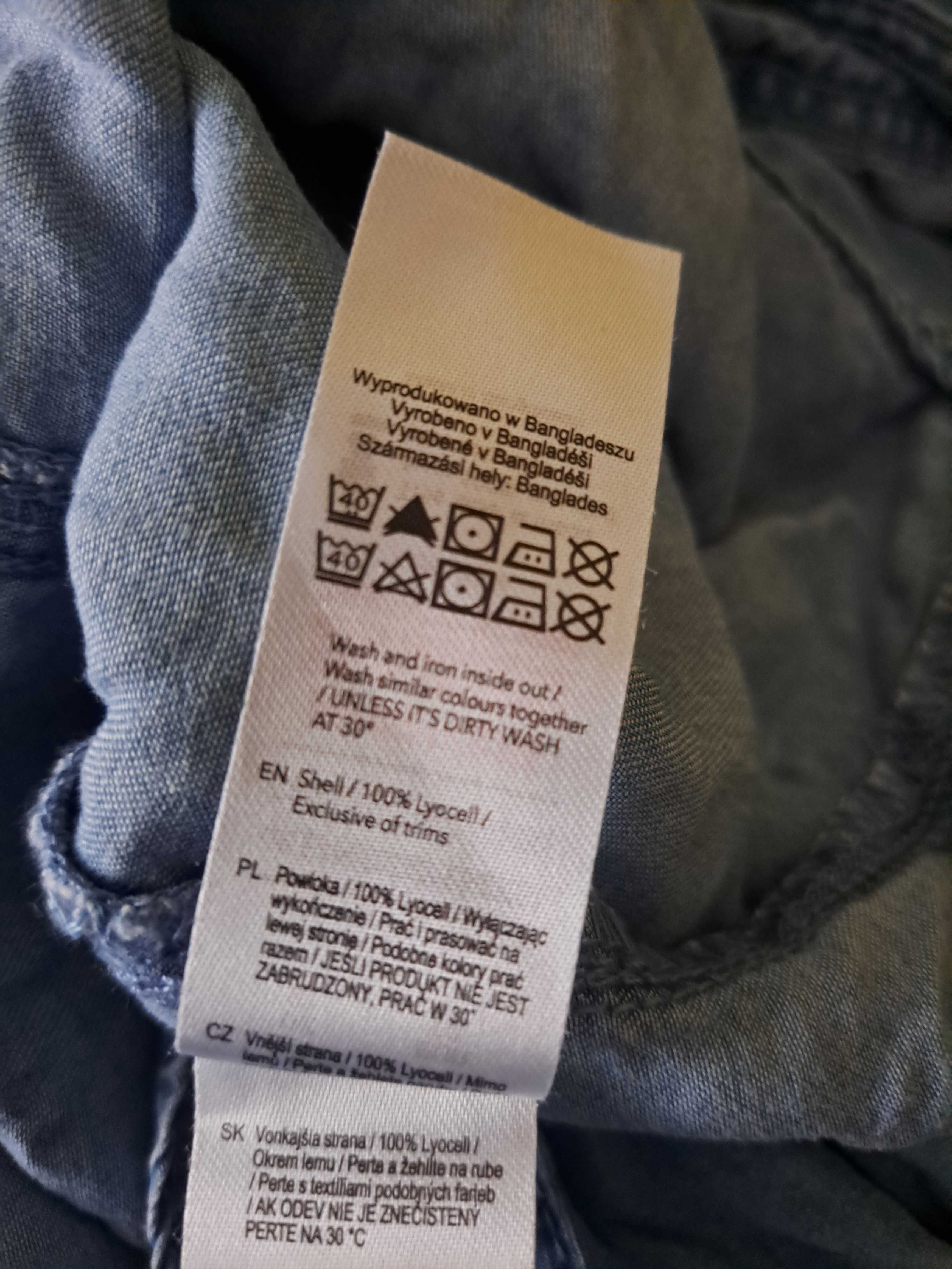 wygodny Krótki kombinezon F&F rozmiar 50 lekki jeans, lyocell