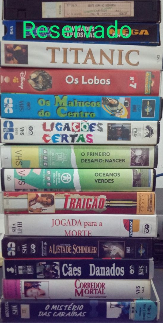 Filmes clássicos em VHS originais