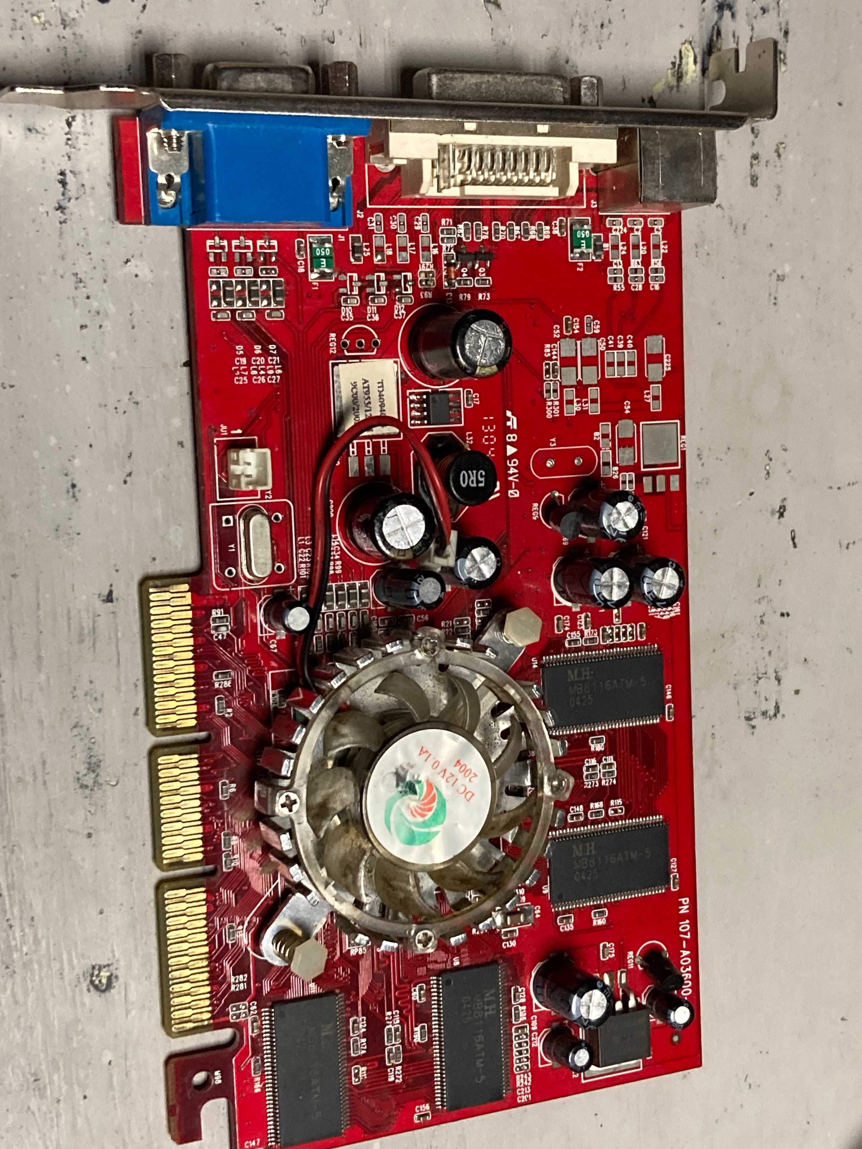 AGP вдіеокартку NVidiA Radeon