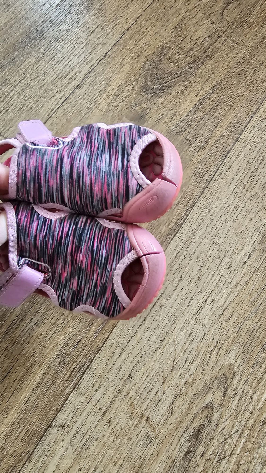 Sandały kapcie z aliexpress różowe dziewczęce 26