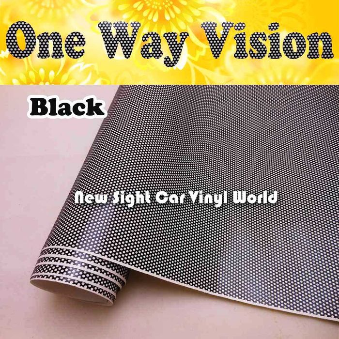 Пленка перфорированная Буча - пленка-сетка белая для окон автобусов