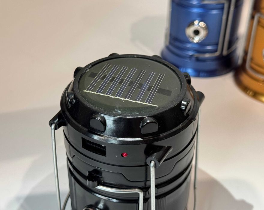 Лампа аккумуляторная из солнечной панелью SH 5800T+ функция повербанк