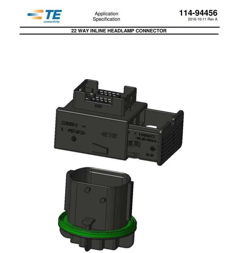 22 pin роз'єм фішка фари Land Rover Range Rover Velar / Jaguar FPACE