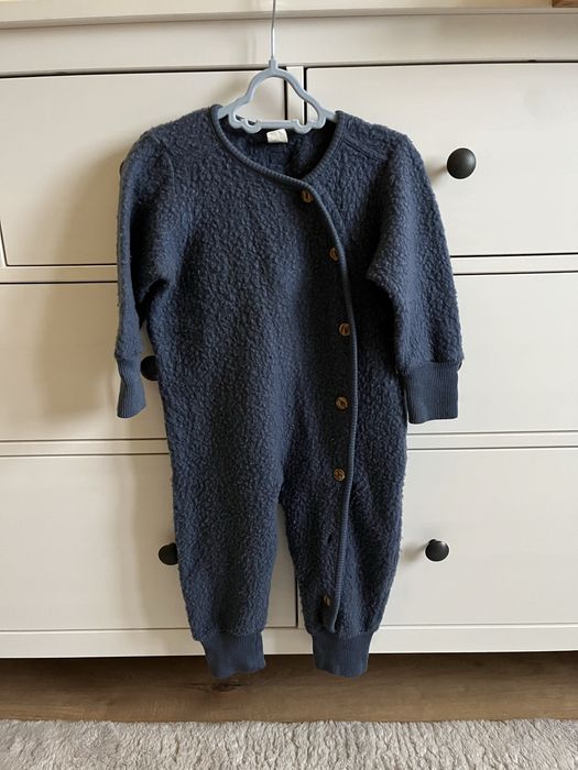 Wełniany kombinezon merino rozmiar 74/80