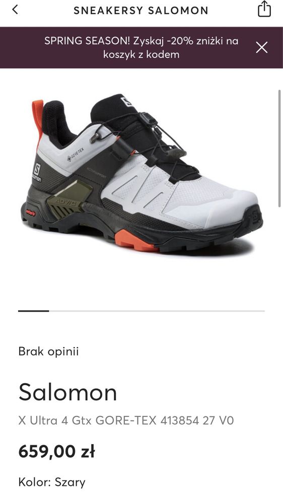 Nowe buty Salomon X Ultra 4 Gtx GORE-TEX