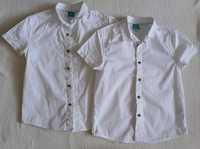 Białe koszule dla bliźniaków r. 122