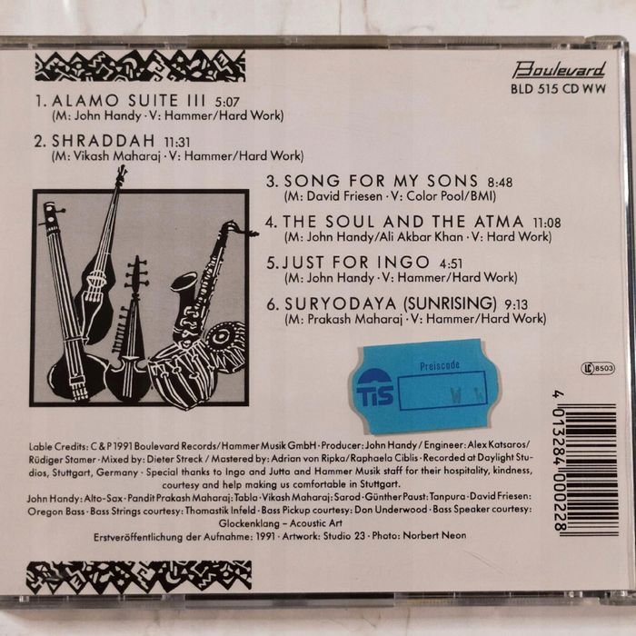 John Handy- John Handy's Musical Dreamland - CD -- 3632