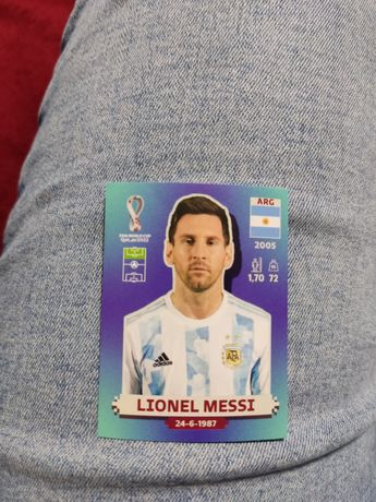 Cromo do Messi mundial 2022