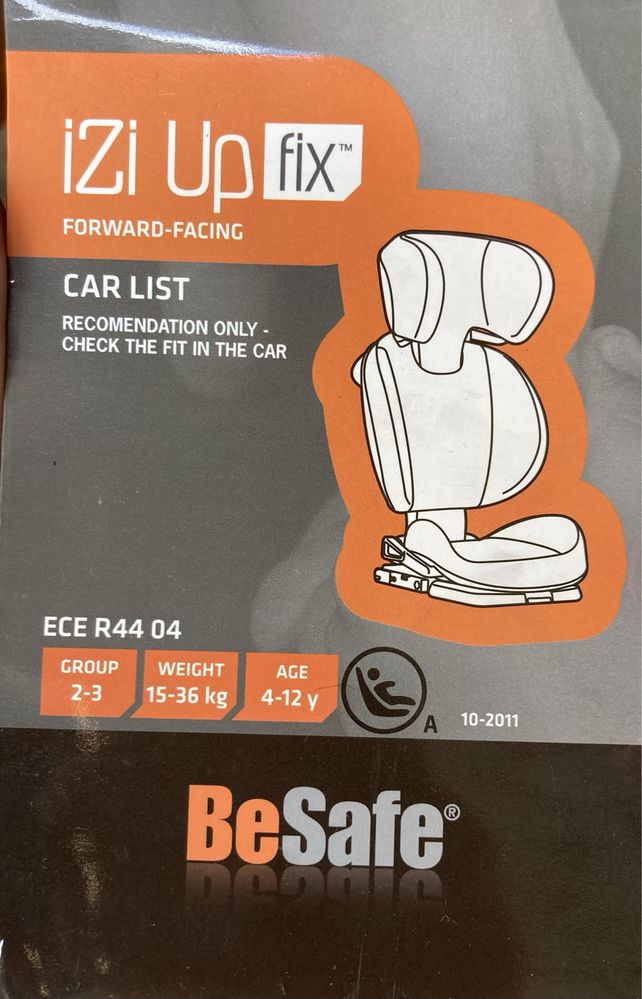 3 Cadeiras BeSafe com Isofix 4 aos 12 anos