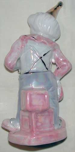 Ręcznie Malowana Figurka Klauna Clown Arlekin Pajacyk Porcelanowy