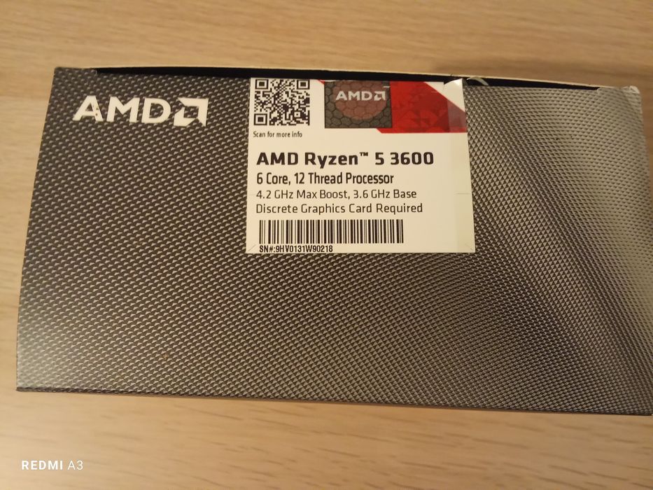 Ryzen 5 3600 com cooler nunca usado