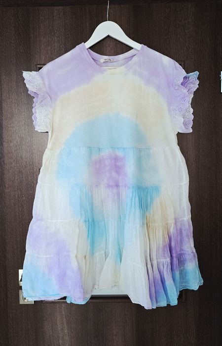 Saint Tropez piękna kolorowa sukienka bawełna L